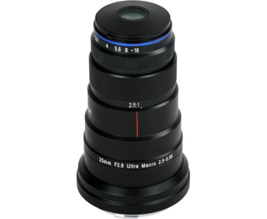Laowa 25mm f/2.8 2.5-5X Ultra Macro Lens, Canon RF-mount pilna kadra objektīvs Objektīvi