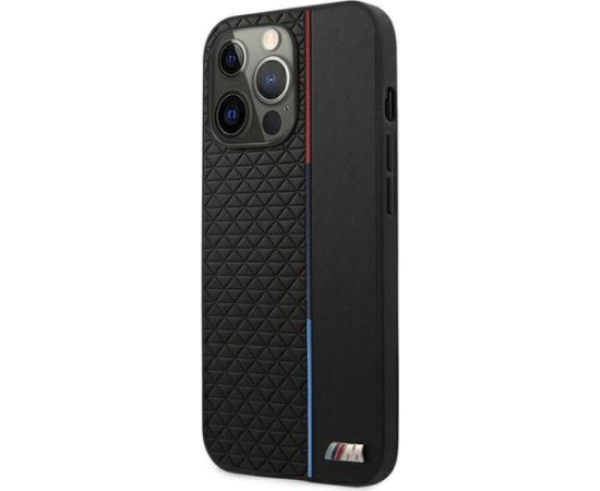 BMW Коллекция M BMHCP13XTRTBK Back Case Кожанный Чехол для телефона Apple iPhone 13 Pro Max Черный Чехлы - альтернативные