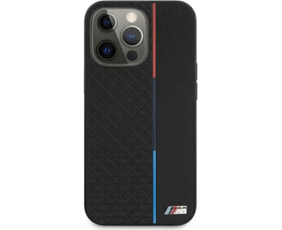 BMW Коллекция M BMHCP13XTRTBK Back Case Кожанный Чехол для телефона Apple iPhone 13 Pro Max Черный Чехлы - альтернативные