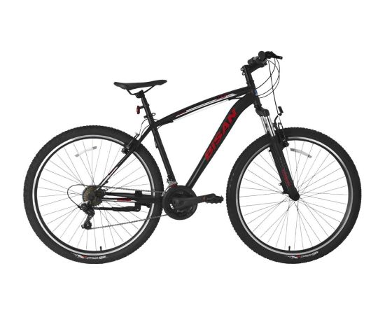 Kalnu velosipēds Bisan LEON V Matt Black/Red (Rata izmērs: 29 Rāmja izmērs: 19) Горные велосипеды (MTB)