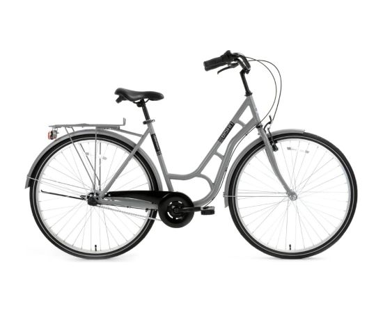 Pilsētas velosipēds Bisan Ambiance Grey/Black (Rata izmērs: 28 Rāmja izmērs: 20) Pilsētas velosipēdi