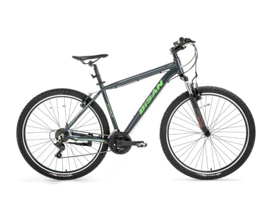 Kalnu velosipēds Bisan ATLAS V Grey/Green (Rata izmērs: 26 Rāmja izmērs: 17) Горные велосипеды (MTB)