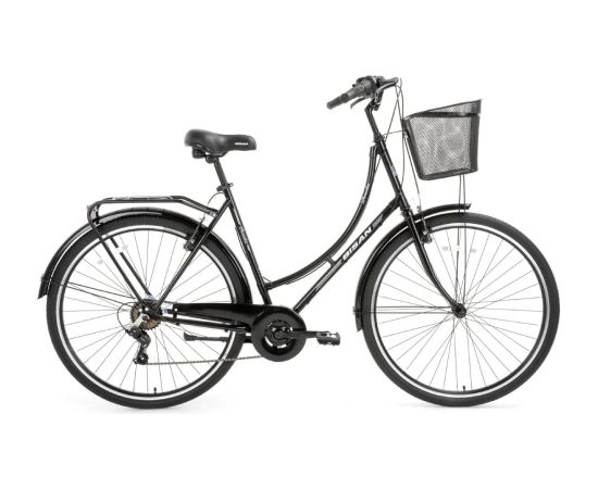 Pilsētas velosipēds Bisan 28 Paradise S melns/pelēks (M) Городские велосипеды