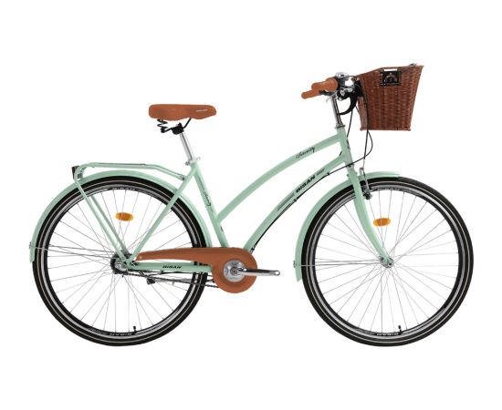 Pilsētas velosipēds Bisan 28 Serenity (PR10010419) zaļš/sudrabs (19) Pilsētas velosipēdi