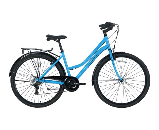 Pilsētas velosipēds Bisan 28 Smile (PR10010347) zils/melns (18) Pilsētas velosipēdi