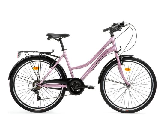 Pilsētas velosipēds Bisan 28 Smile rozā/sudrabs (17) Городские велосипеды