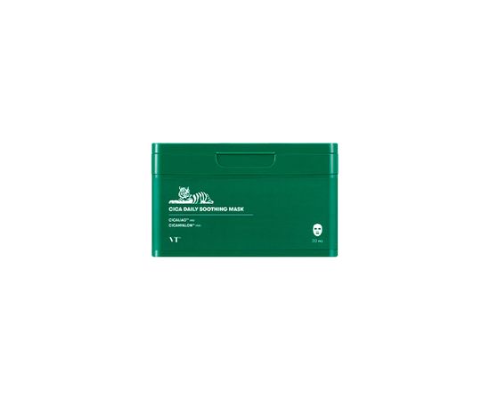 Vt Cosmetics Cica Daily Soothing Mask ( 30 ks ) - Denní zklidňující plátěná maska 30ml Ķermeņa kosmētika
