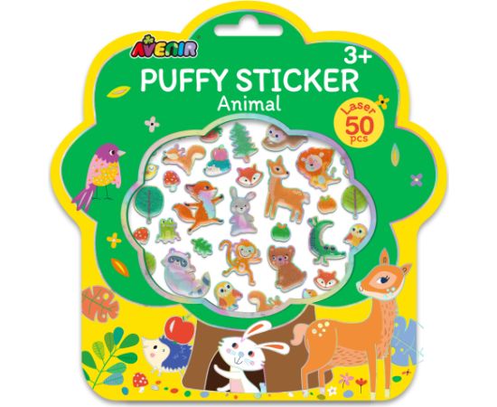 AVENIR Pufīgās uzlīmes Dzīvnieki Radošās rotaļlietas
