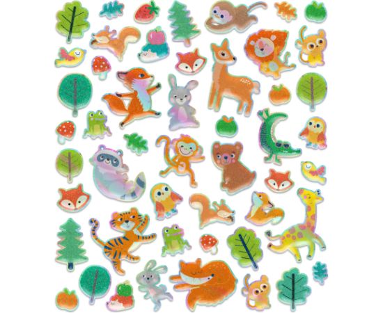 AVENIR Pufīgās uzlīmes Dzīvnieki Radošās rotaļlietas
