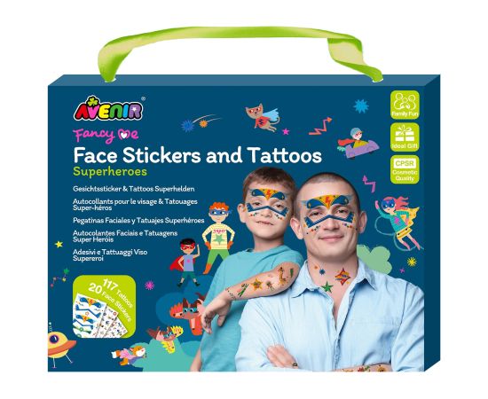 AVENIR Наклейки на лицо и татуировки: Супергерои Творческие игрушки