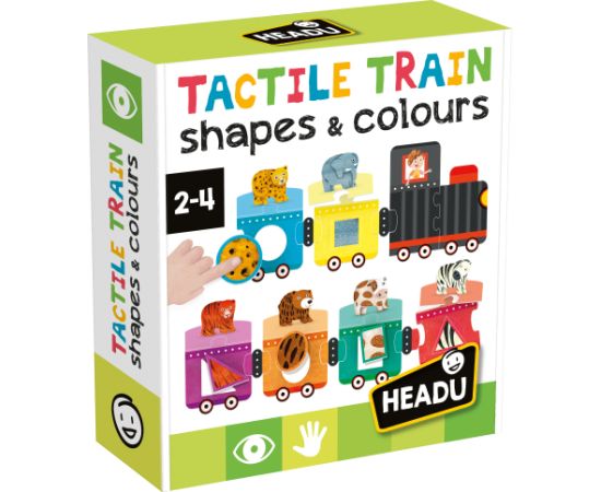 HEADU тактильный поезд «Фигуры и цвета» Развивающие игры
