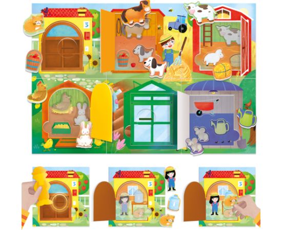 HEADU игра-мемо «Ферма для малышей» Развивающие игры