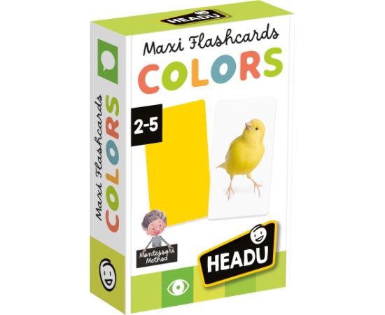 HEADU Maxi карточки с цветами по системе Монтессори Развивающие игры