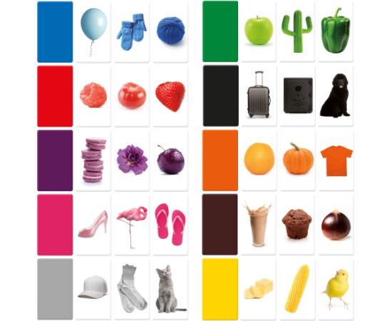 HEADU Maxi карточки с цветами по системе Монтессори Развивающие игры