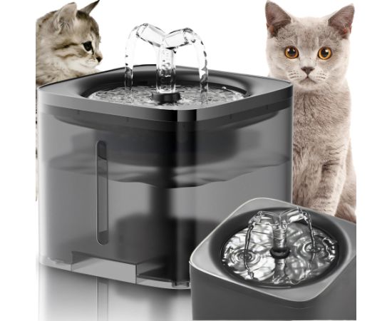 Poidełko automatyczne dla kota psa fontanna wodna ciche piodło miska+filtr - er1118 Bļodas un dzirdinātāji