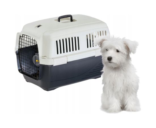 Ferplast Ferplast Cat Carrier CLIPPER 3 - Hund og kat transportkasse, IATA godkendt, til små hunde og katte op til 15 kg, transportabel til bil, fly og tog, med st Suņu un kaķu transport somas