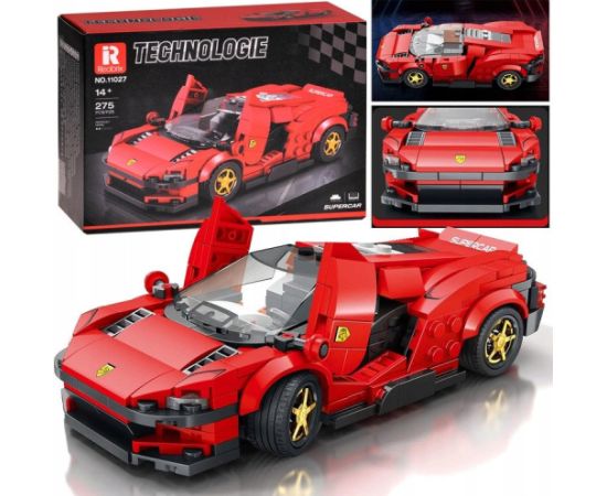 Jokomisiada Klocki techniczne Futurystyczne auto CZERWONE drzwi unoszone 275-ele ZA5794 EDUKAMP Машины и аксессуары