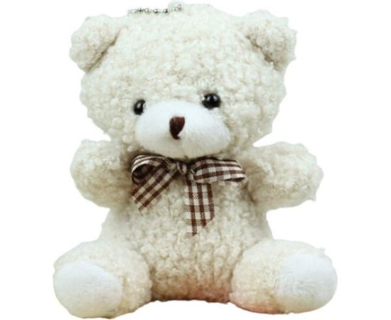 Leantoys Miś Pluszowy Brelok Zawieszka Ozdoba Biały 8cm Мягкие игрушки
