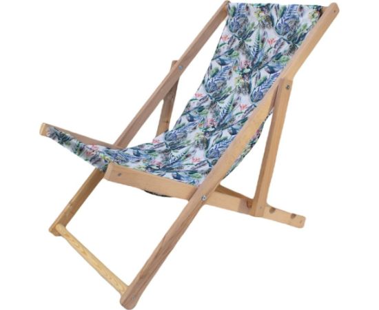 Enero LEŻAK DREWNIANY CLASSIC BLUE FLOWERS Шезлонги и пляжные стулья
