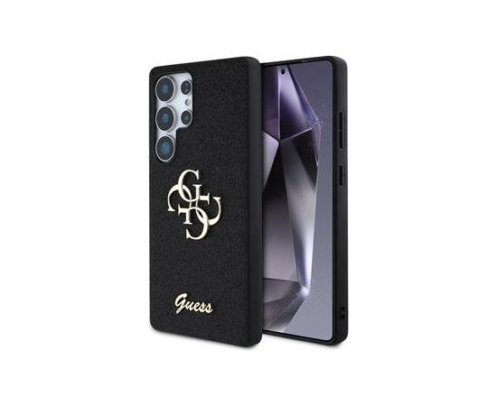 Guess Fixed Glitter Big 4G Metal Logo Aizsargapvalks priekš Samsung Galaxy S25 Ultra Neoriģinālie Maciņi