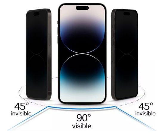 iLike Apple  IPHONE 15 PRO TEMPERED PRIVACY GLASS Black Защитная пленка для экрана