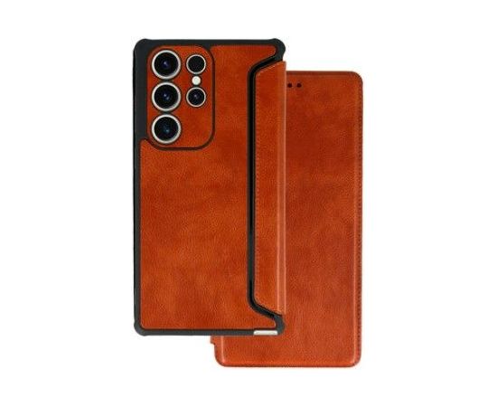 iLike Samsung  GALAXY A14 5G RAZOR LEATHER BOOK HOLSTER Brown Neoriģinālie Maciņi