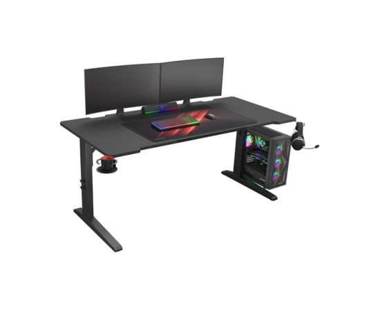 Genesis Modular Gaming Desk Holm 160 RGB Anthracite Black Gaming krēsli