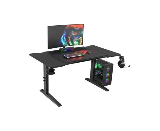 Genesis Modular Gaming Desk Holm 140 RGB Anthracite Black Gaming krēsli