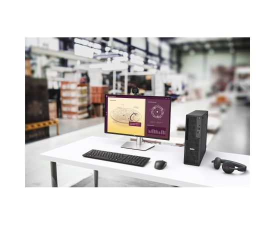 Dell QCS1255 Pro Desktop Slim AMD Ryzen 5 8600G Internal memory 16 GB DDR5 512 GB Intel Integrated Graphics Keyboard language No keyboard Ubuntu Warranty 36 month(s) Personālie datori