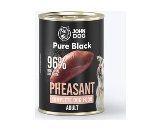 JOHN DOG Pure Black Pheasant - wet dog food - 400g Suņu barība