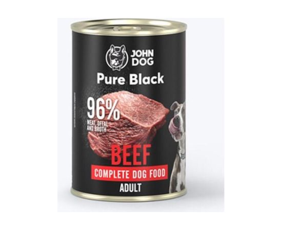 JOHN DOG Pure Black Beef - wet dog food - 400g Suņu barība