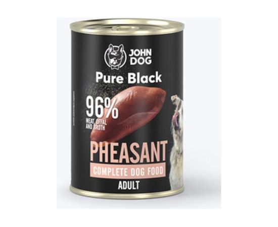 JOHN DOG Pure Black Pheasant - wet dog food - 800g Suņu barība