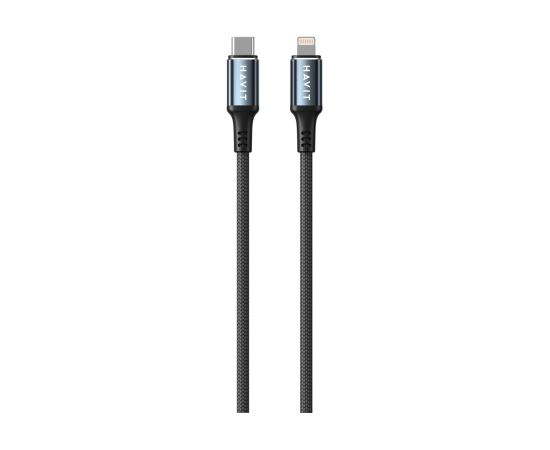 Havit CB6311 - USB Type C to Lightning cable, 1 m (black) Data USB kabeļi