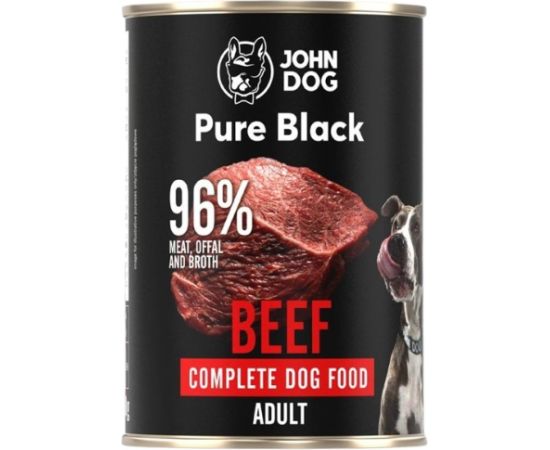 JOHN DOG Pure Black beef - wet dog food - 800g Suņu barība