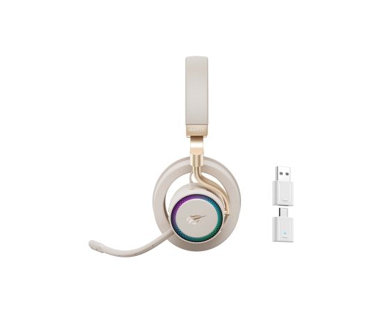 Havit Fuxi-H8 - wireless gaming headphones (gold) Jaunumi - Audio-Video