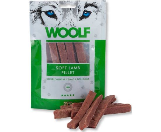 WOOLF Soft Lamb Fillets - dog treat - 100 g Suņu barība