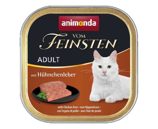 ANIMONDA Vom Feinsten kot wątróbka z kurczaka 100g Kaķu konservi