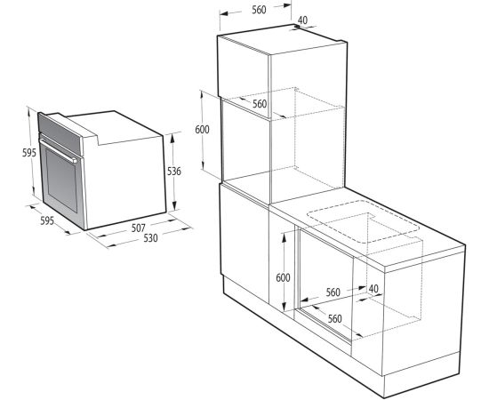 Piekarnik GORENJE BO6635E01BG Jaunumi Sadz. tehnika