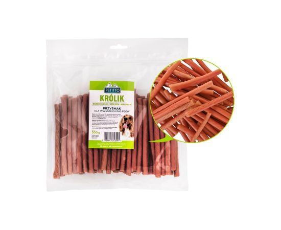 PETITTO Soft rabbit fingers - dog treat - 500g Suņu barība