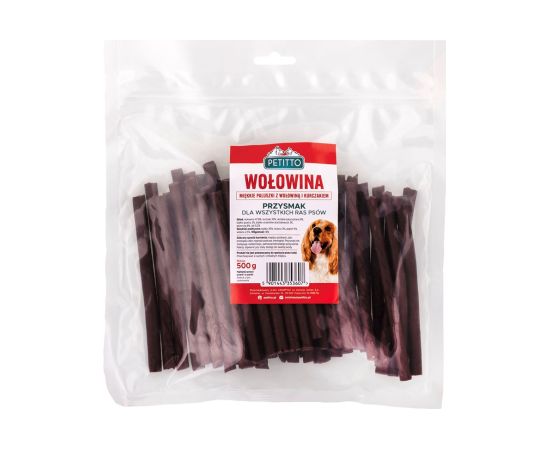 PETITTO Soft beef sticks - dog treat - 500g Suņu barība