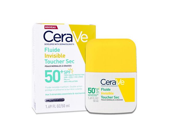 Cerave Dry Touch Fluid Sunscreen SPF 50+ - Matující ochranný fluid 50ml Духи и косметика