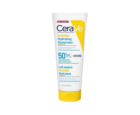 Cerave Invisible Hydrating Sunscreen SPF 50+ - Opalovací krém 75ml Духи и косметика