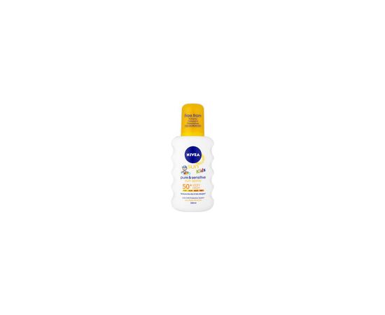 Nivea Kids Spray SPF 50 + Sun Kids (Pure & Sensitive Sun Spray) 200 ml 200ml Ķermeņa kosmētika