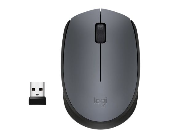Logitech M170 Wireless Mouse, RF Wireless, 1000 DPI, Grey/Black (SPEC) Jaunumi - Datori