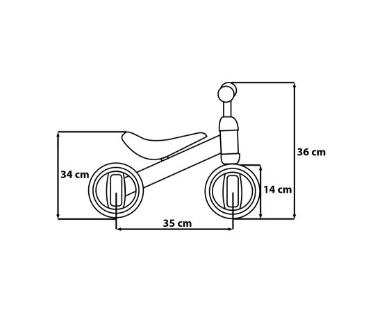 SNT Balance bike Seven Spidey Trīsriteņi un skrejmašīna
