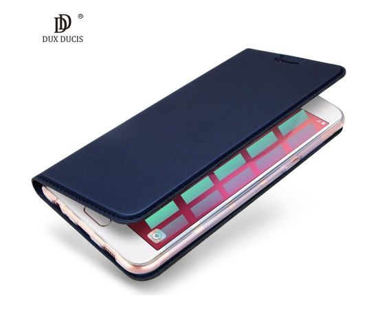 Dux Ducis Premium Magnet Case Grāmatveida Maks Telefonam Apple iPhone X / XS Zils Neoriģinālie Maciņi