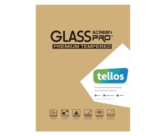Tempered glass 9H Tellos Samsung P610/P615/P613/P619/P620/P625 Tab S6 Lite 10.4 Aizsargstikli planšetdatoriem
