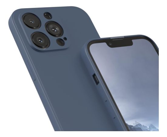 Чехол Liquid Silicone 1.5mm Xiaomi Poco X8 Pro Max темно синий Чехлы - альтернативные