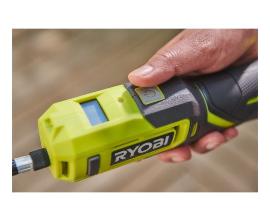 Ryobi battery-powered mini compressor RI4-0, 4 volts, USB (green/gray, without battery and charging cable) Новинки Для дома и сада 