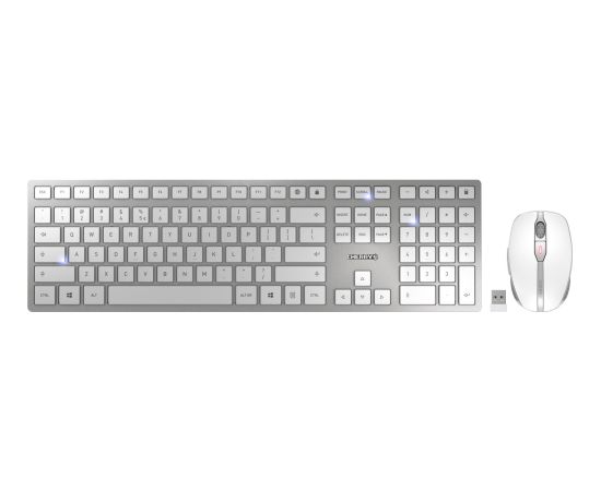 DW 9100 SLIM (white/silver, EU layout (QWERTY), Cherry SX scissor technology) Klaviatūras